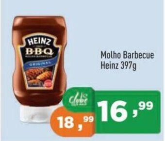 Supermercados Pague Menos Molho Barbecue Heinz 397g oferta