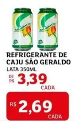Assaí Atacadista Refrigerante de caju são geraldo lata oferta