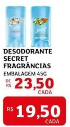 Assaí Atacadista Desodorante secret fragrâncias embalagem oferta