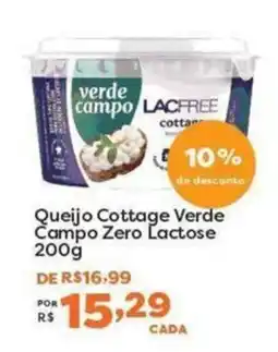 Mercadinhos São Luiz Queijo Cottage Verde Campo Zero Lactose oferta