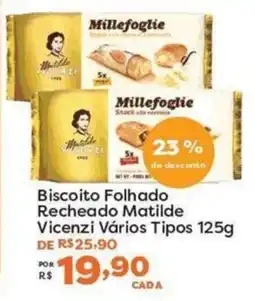 Mercadinhos São Luiz Biscoito Folhado Recheado Matilde Vicenzi Vários Tipos oferta
