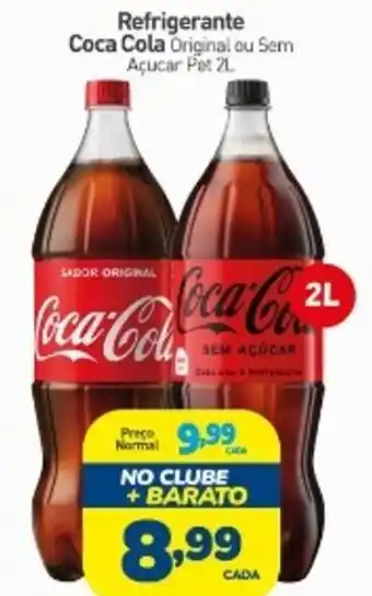 Rede Bom Lugar Refrigerante Coca Cola Original ou Sem Açucar Pet oferta