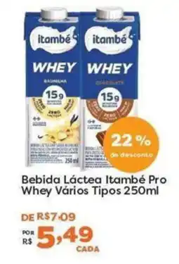 Mercadinhos São Luiz Bebida Láctea Itambé Pro Whey Vários Tipos oferta