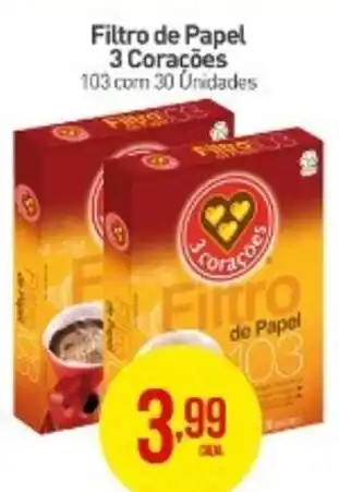 Rede Bom Lugar Filtro de Papel 3 Corações oferta