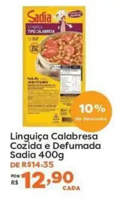 Mercadinhos São Luiz Linguiça Calabresa Cozida e Defumada Sadia oferta