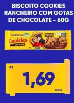 Tatico Biscoito cookies rancheiro com gotas de chocolate oferta