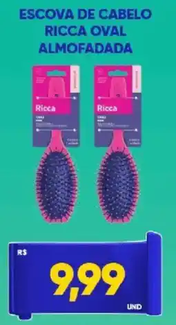 Tatico Escova de cabelo ricca oval almofadada oferta