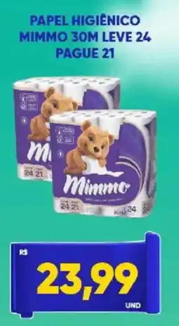 Tatico Papel higiênico mimmo 30m oferta