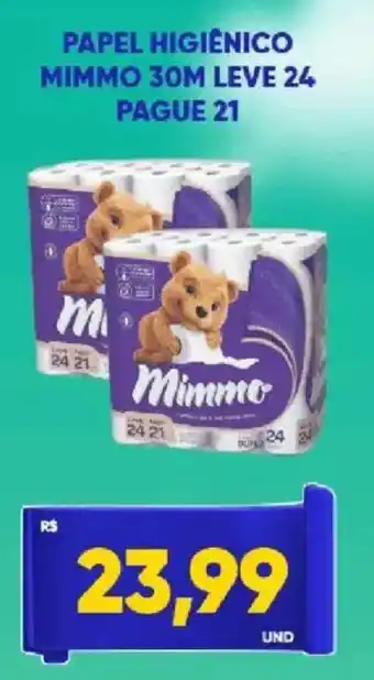 Tatico Papel higiênico mimmo 30m oferta