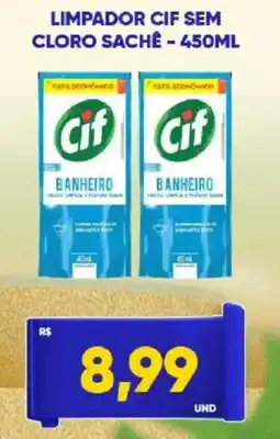 Tatico Limpador cif sem cloro sachê oferta
