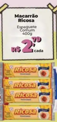 Supermercados Mateus Macarrão Ricosa oferta