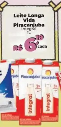 Supermercados Mateus Leite Longa Vida Piracanjuba Integral oferta