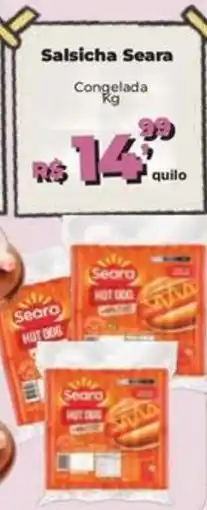 Supermercados Mateus Salsicha Seara Congelada oferta
