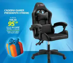 Lojas Cem Cadeira gamer presidente xtreme oferta