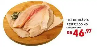 Bistek Supermercados File de Tilapia Resfriado 1kg oferta