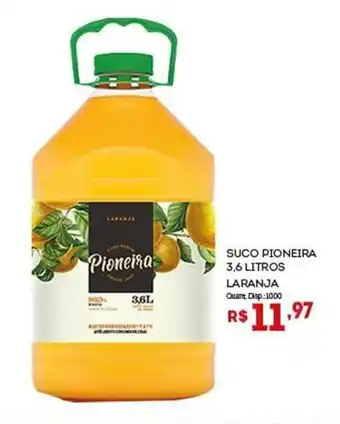Suco Pioneira 3.6L Laranja