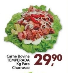 Supermercados Nori Carne Bovina Temperada 1kg para Churrasco oferta