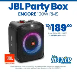 Lojas Becker JBL Party Box ENCORE 100W RMS oferta