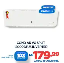 DB Supermercados Cond ar vg split 12000BTUS INVERTER oferta