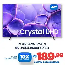 DB Supermercados Tv 43 sams smart 4K UN43U8600FGXZD oferta