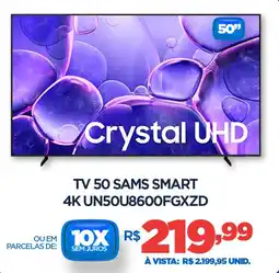 DB Supermercados Tv 50 sams smart 4K UN50U8600FGXZD oferta