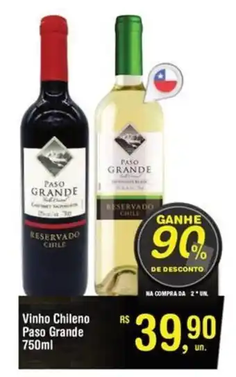 Fort Atacadista Vinho Chileno Paso Grande oferta