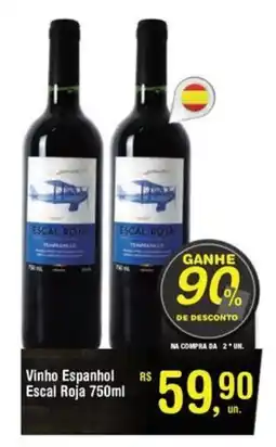 Fort Atacadista Vinho Espanhol Escal Roja oferta