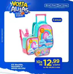 Casa Freitas Kit Mochila, lancheira e estojo escolar oferta