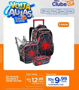 Casa Freitas Kit Mochila, lancheira e estojo escolar oferta