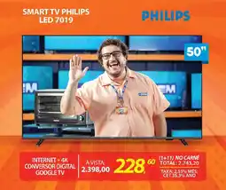 Lojas Cem Smart tv philips LED 7019 oferta
