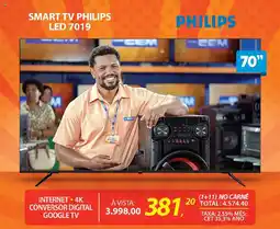 Lojas Cem Smart tv philips led 7019 oferta
