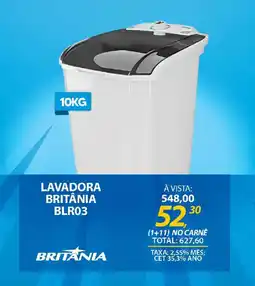 Lojas Cem Lavadora britânia BLR03 oferta