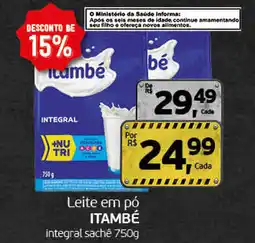 Cometa Supermercados Leite em pó ITAMBÉ integral saché oferta
