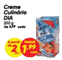 Dia Creme Culinário DIA oferta