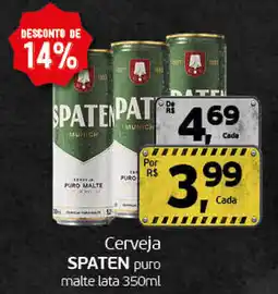 Cometa Supermercados Cerveja SPATEN puro malte lata oferta