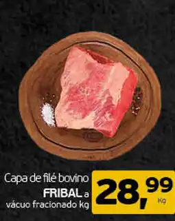 Cometa Supermercados Capa de filé bovino FRIBAL a vácuo fracionado oferta