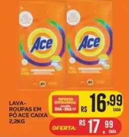 Lava-roupas em pó ace caixa