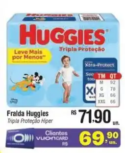Fort Atacadista Fralda Huggies Tripla Proteção Hiper oferta