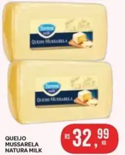 Atacadão Dia a Dia Queijo mussarela natura milk oferta