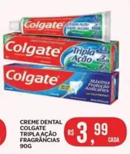 Creme dental colgate tripla ação fragrâncias