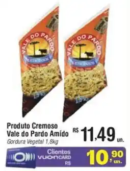 Fort Atacadista Produto Cremoso Vale do Pardo Amido oferta