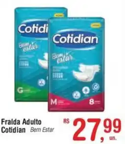 Fort Atacadista Fralda Adulto Cotidian Bem Estar oferta