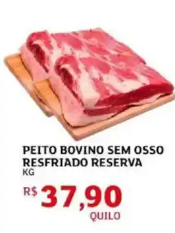 Peito bovino sem osso resfriado reserva