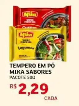Assaí Atacadista Tempero em pó mika sabores pacote oferta