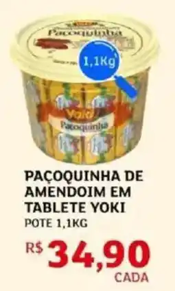Assaí Atacadista Paçoquinha de amendoim em tablete yoki pote oferta