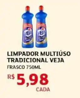 Assaí Atacadista Limpador multiúso tradicional veja frasco oferta