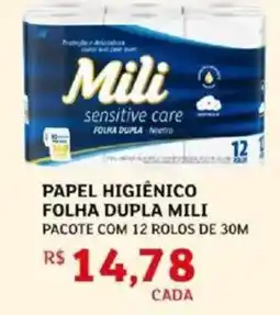Assaí Atacadista Papel higiênico folha dupla mili oferta
