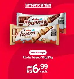 Lojas Americanas kinder bueno oferta