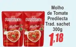 Serrano Supermercado Molho de Tomate Predilecta Trad. sachet oferta