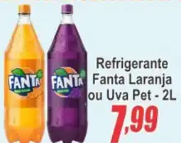 Serrano Supermercado Refrigerante Fanta Laranja ou Uva Pet oferta